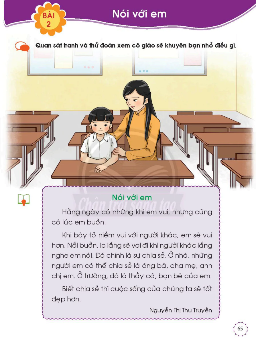 Bài 2: Nói Với Em
