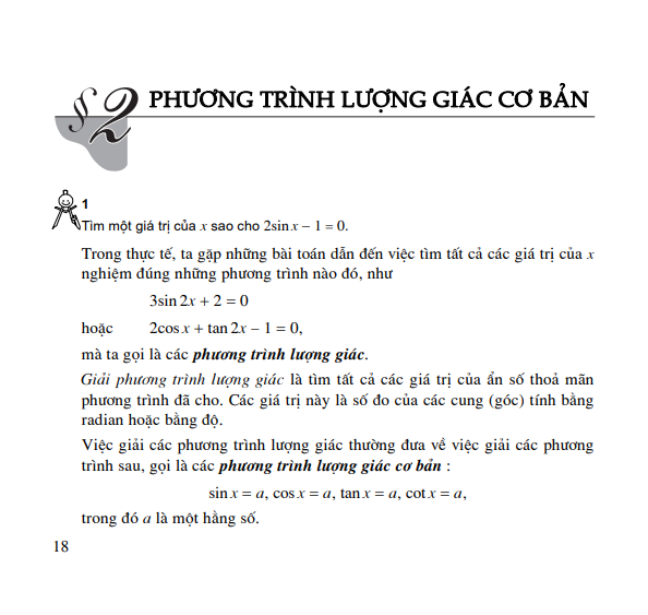 Bài 2: Phương trình lượng giác cơ bản