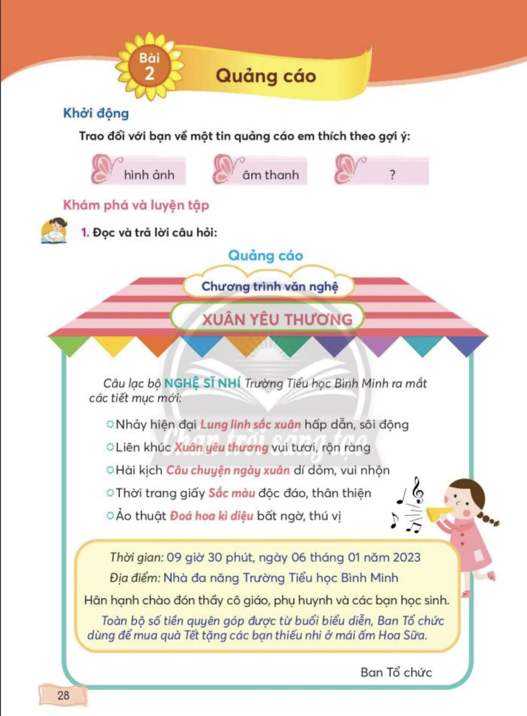  Bài 2: Quảng cáo