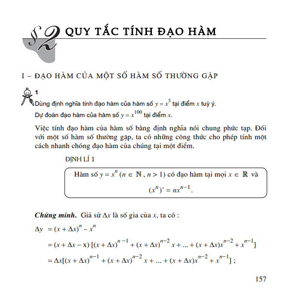 Bài 2: Quy tắc tính đạo hàm