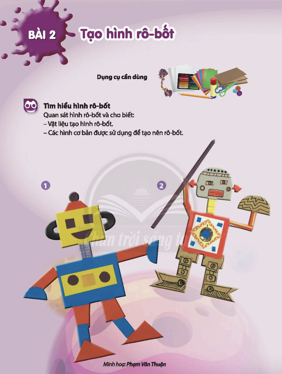 Bài 2: Tạo hình rô-bốt