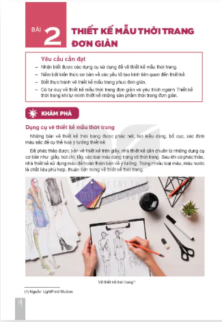 Bài 2: Thiết kế mẫu thời trang đơn giản