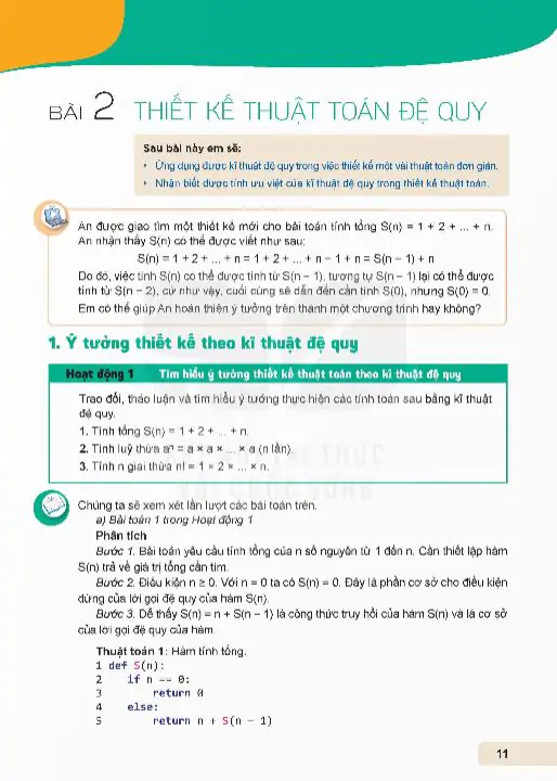 Bài 2: Thiết Kế Thuật Toán Đệ Quy