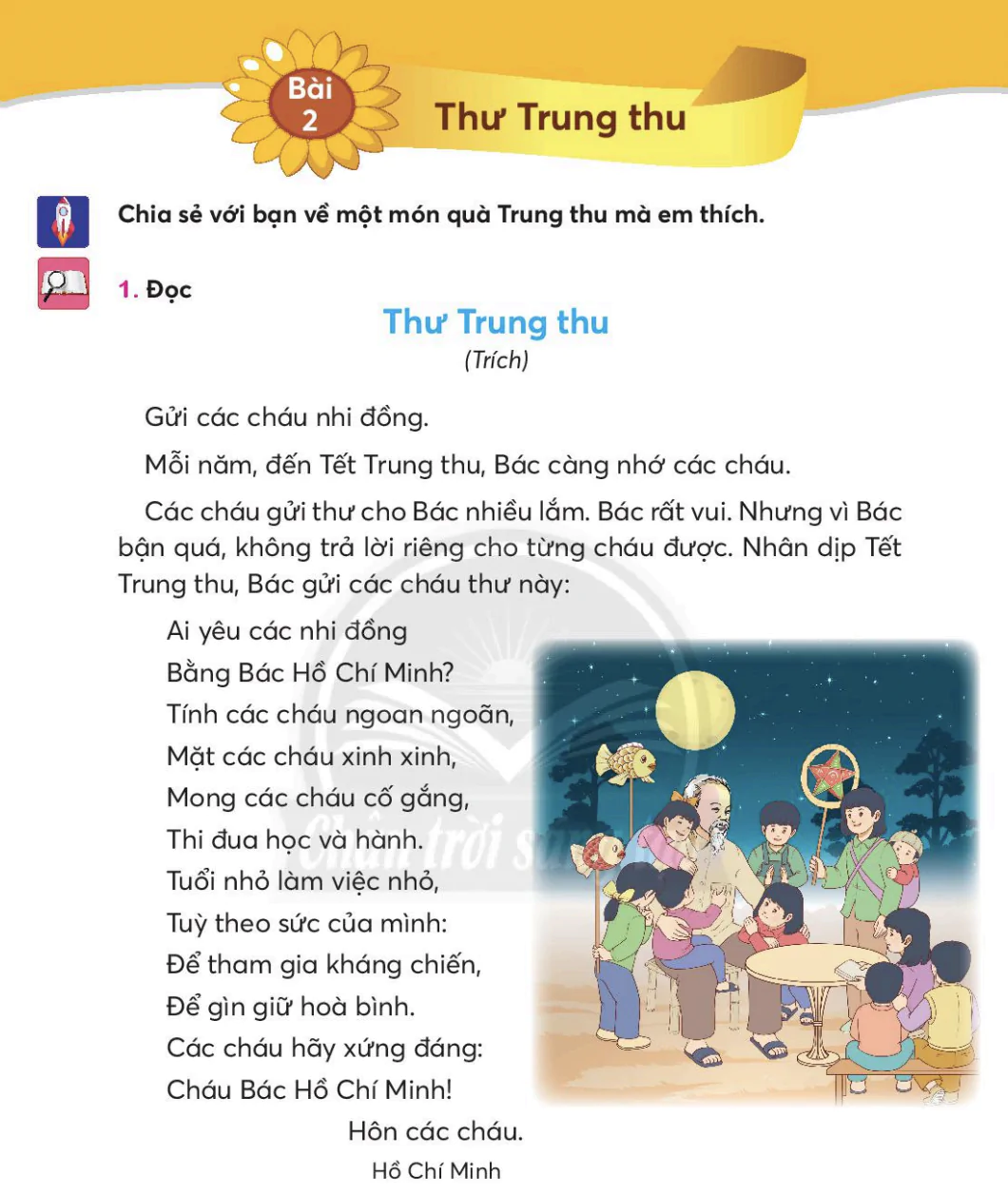 Bài 2: Thư Trung Thu
