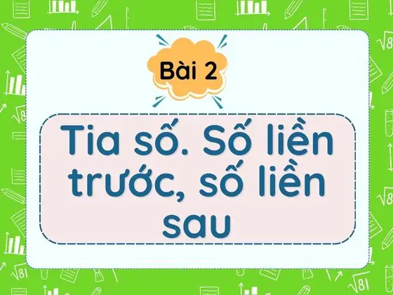 Bài 2: Tia số. Số liền trước, số liền sau