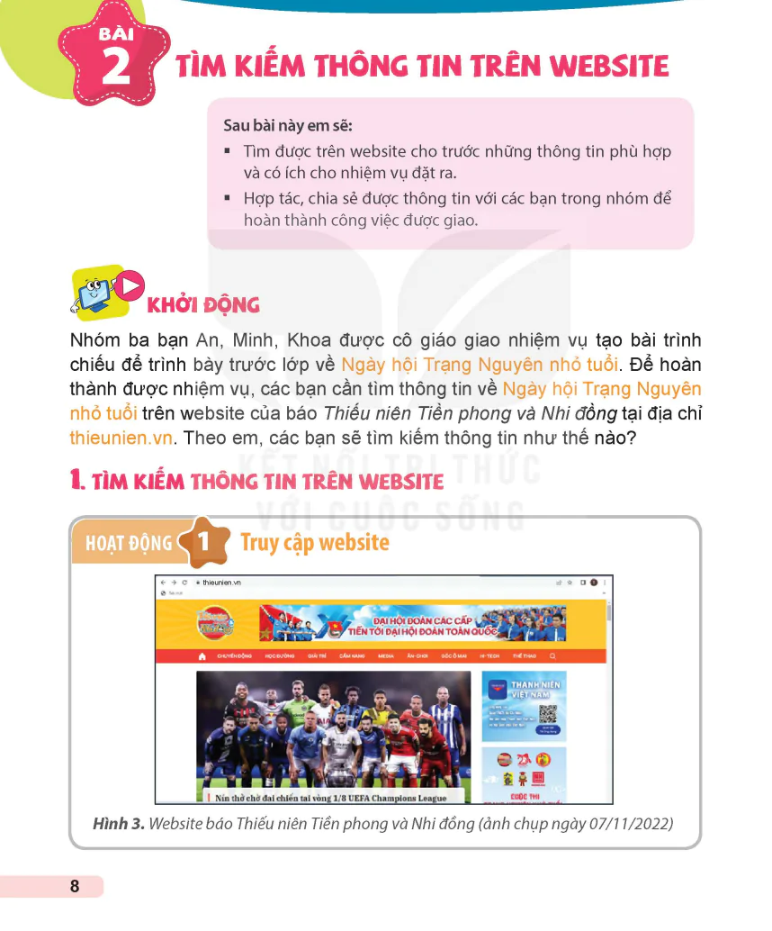 Bài 2: Tìm Kiếm Thông Tin Trên Website