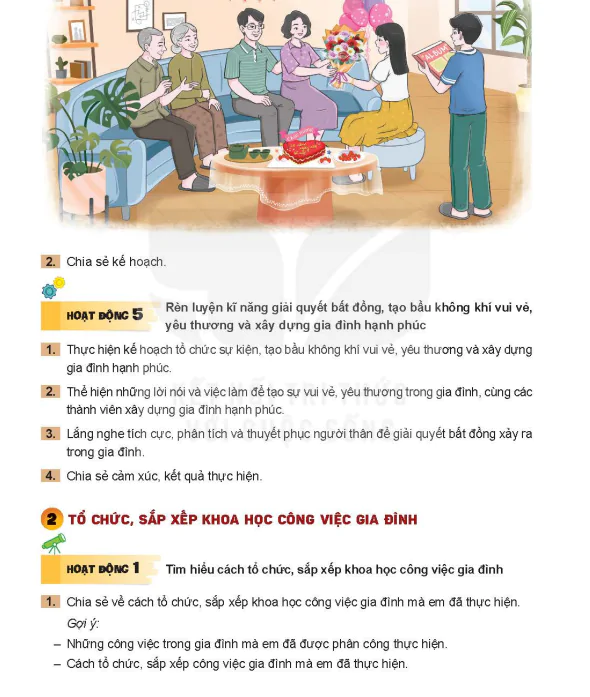 Bài 2: TỔ CHỨC, SẮP XẾP KHOA HỌC CÔNG VIỆC GIA ĐÌNH