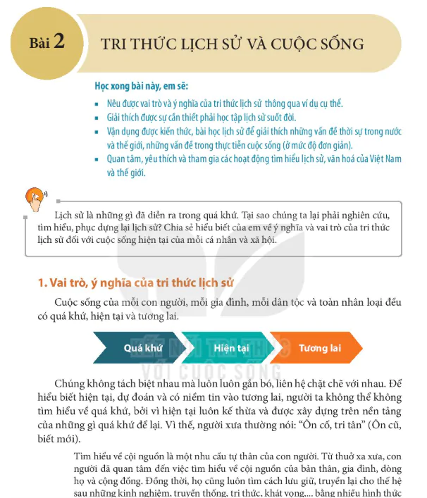 Bài 2: Tri Thức Lịch Sử Và Cuộc Sống