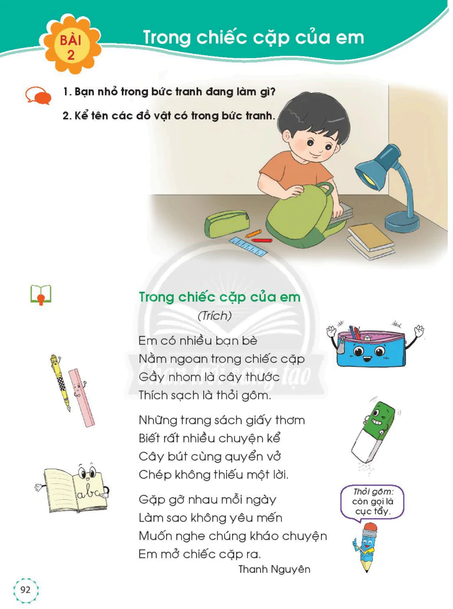 Bài 2: Trong Chiếc Cặp Của Em
