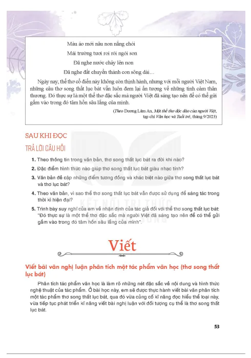 Bài 2: Viết