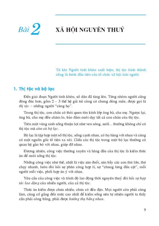 Bài 2: Xã hội nguyên thủy