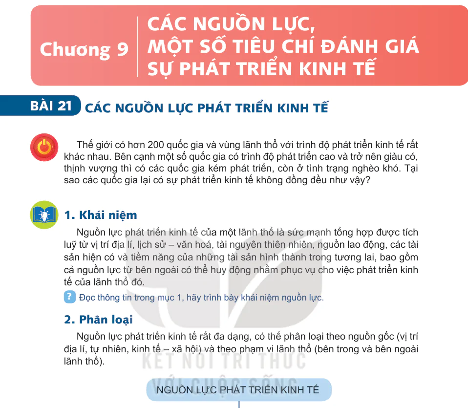 Bài 21: Các Nguồn Lực Phát Triển Kinh Tế