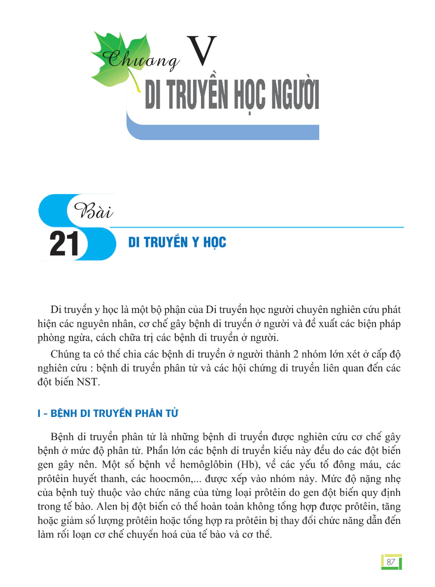 Bài 21: Di Truyền Y Học