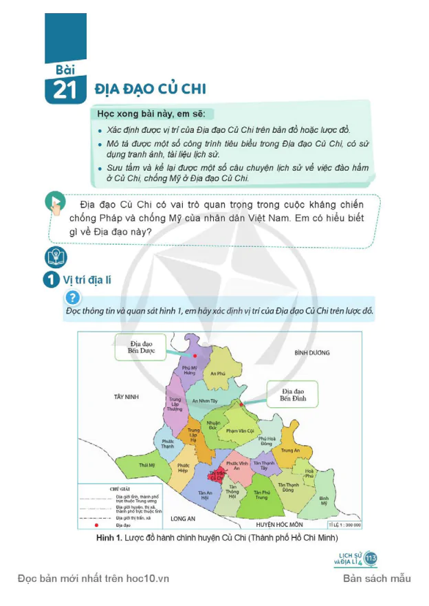 BÀI 21: ĐỊA ĐẠO CỦ CHI