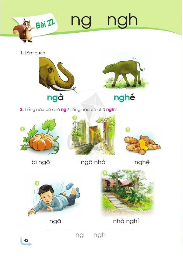 Bài 22: Chữ ng, ngh