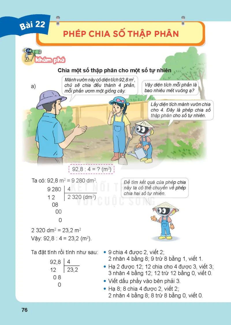 Bài 22. Phép chia số thập phân