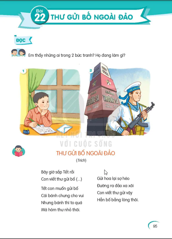 Bài 22: THƯ GỬI BỐ NGOÀI ĐẢO