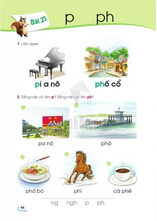 Bài 23: Chữ p, ph