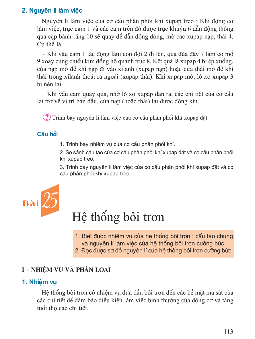 Bài 25: Hệ Thống Bôi Trơn