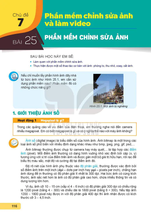 Bài 25: Phần mềm chỉnh sửa ảnh