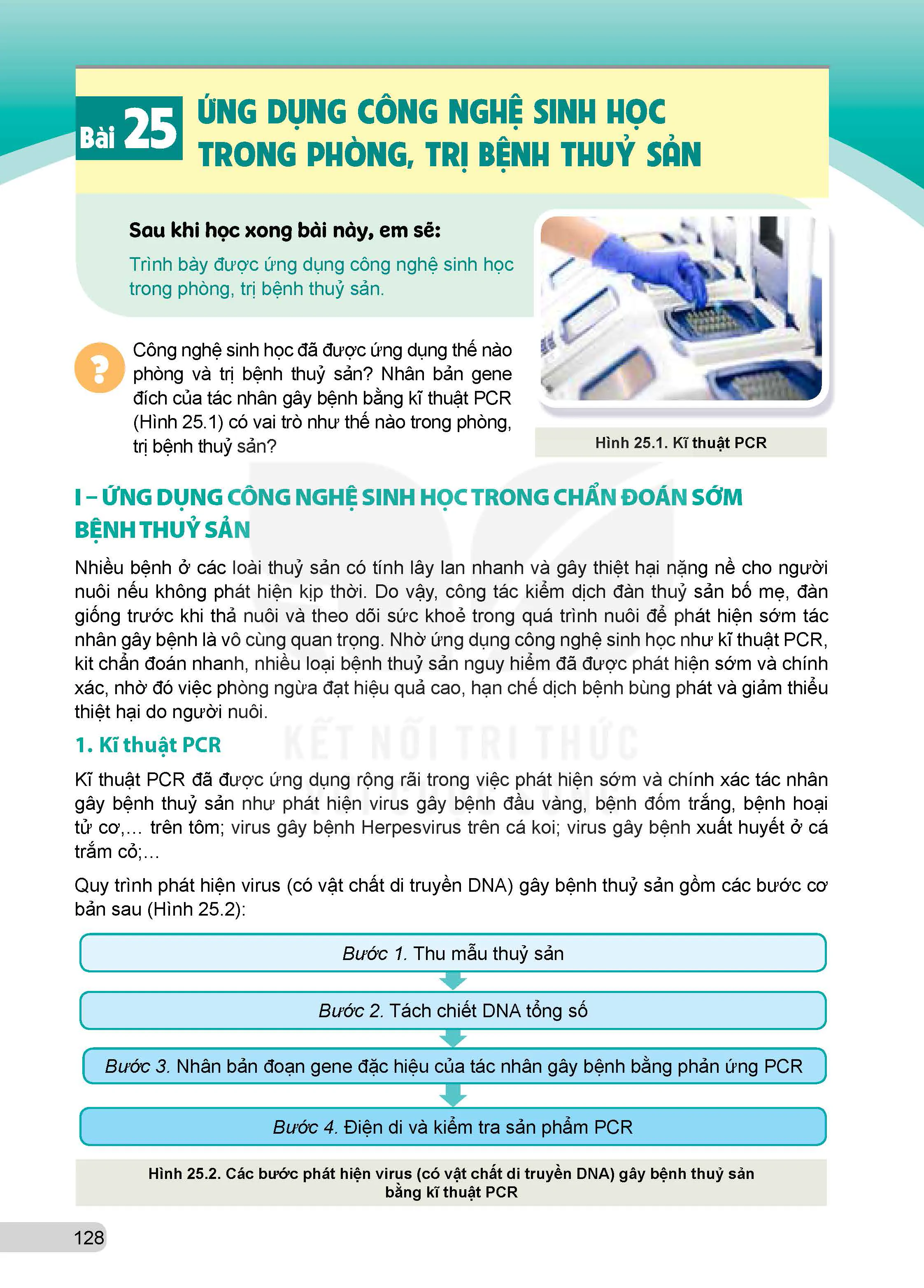 Bài 25: Ứng dụng công nghệ sinh học trong phòng, trị bệnh thủy sản 