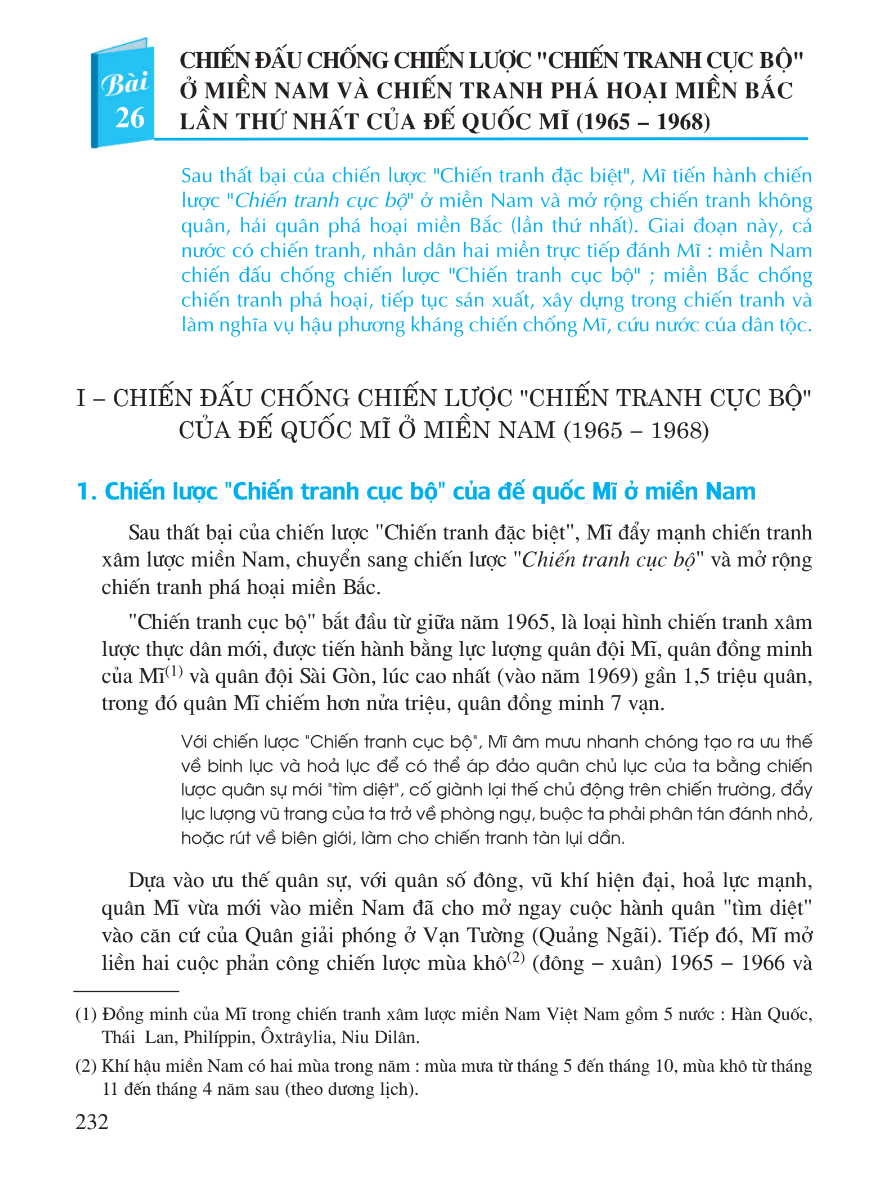 Bài 26: Chiến Đấu Chống Chiến Lược 
