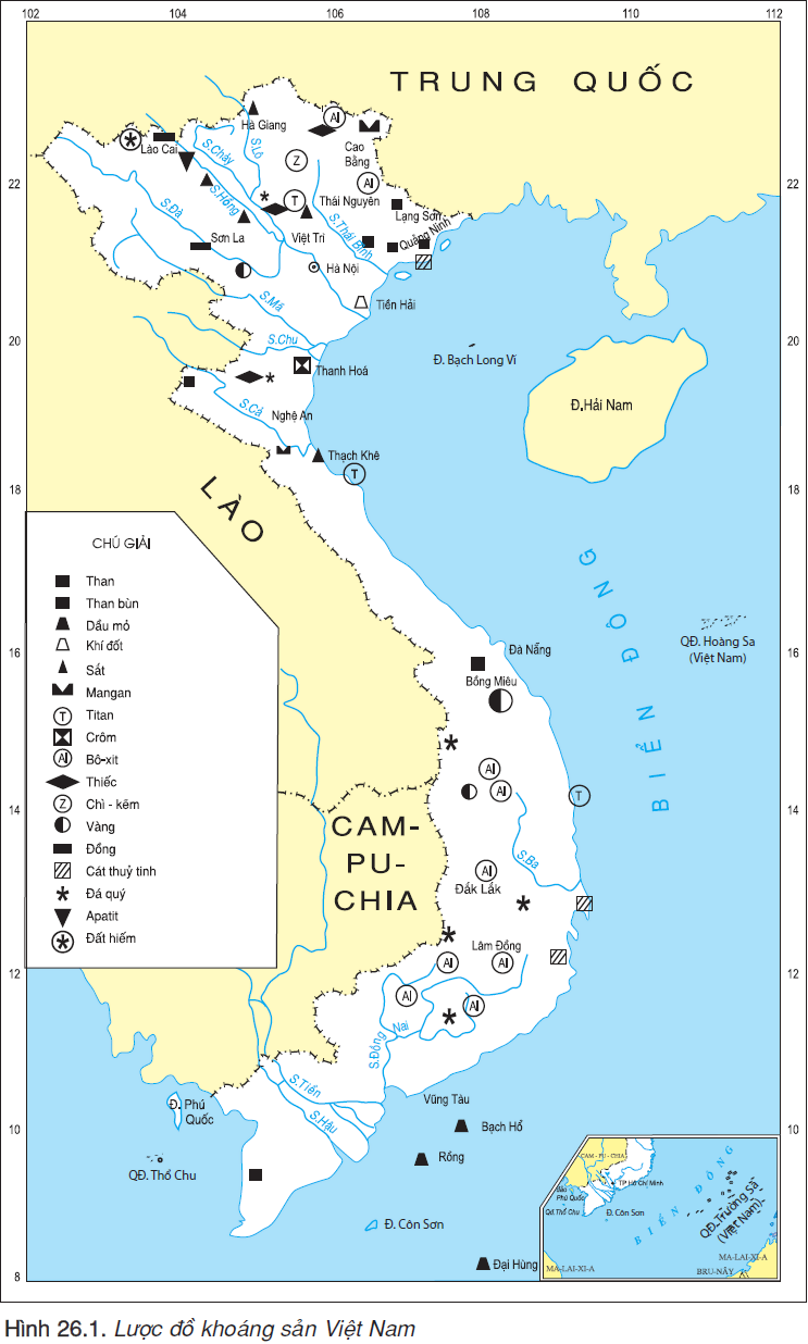 Bài 26. ĐẶC ĐIỂM TÀI NGUYÊN KHOÁNG SẢN VIỆT NAM