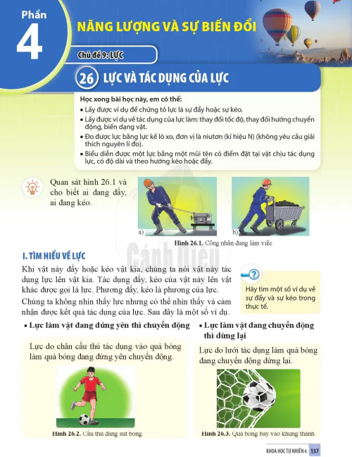 Bài 26. LỰC VÀ TÁC DỤNG CỦA LỰC