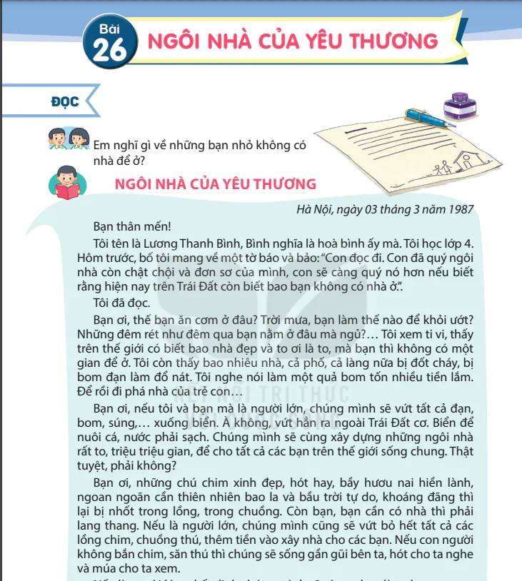 BÀI 26: NGÔI NHÀ YÊU THƯƠNG
