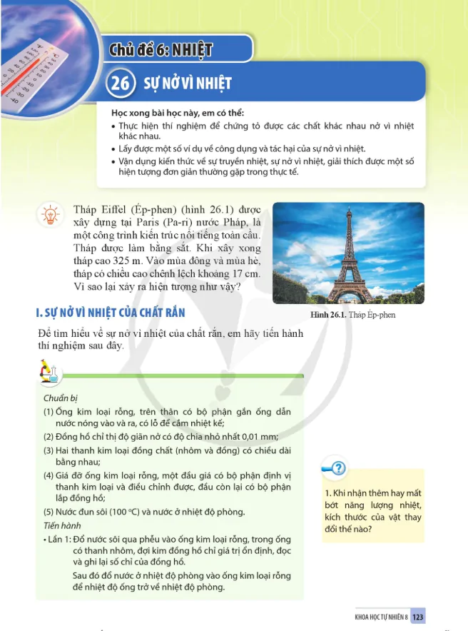 Bài 26: Sự nở vì nhiệt