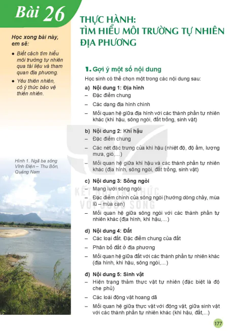 Bài 26: Thực hành: Tìm hiểu môi trường tự nhiên địa phương