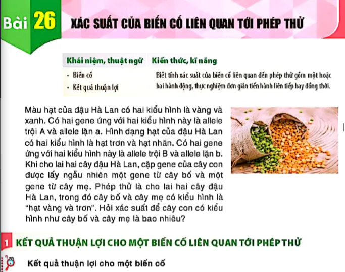 Bài 26: Xác xuất của biến cố liên quan tới phép thử