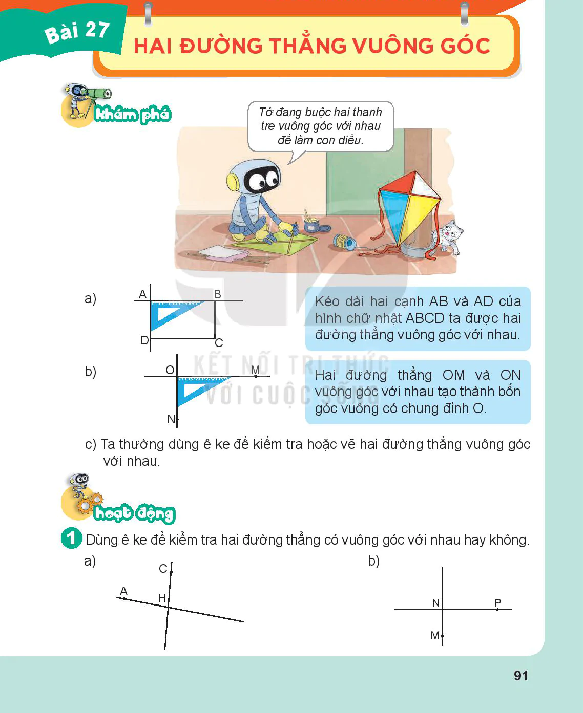 Bài 27: Hai đường thẳng vuông góc