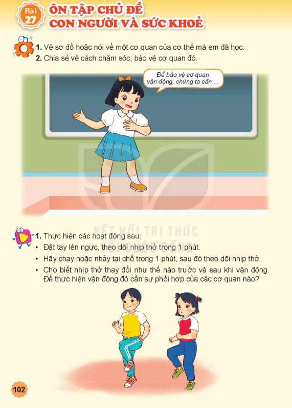 Bài 27: ÔN TẬP CHỦ ĐỂ CON NGƯỜI VÀ SỨC KHOẺ