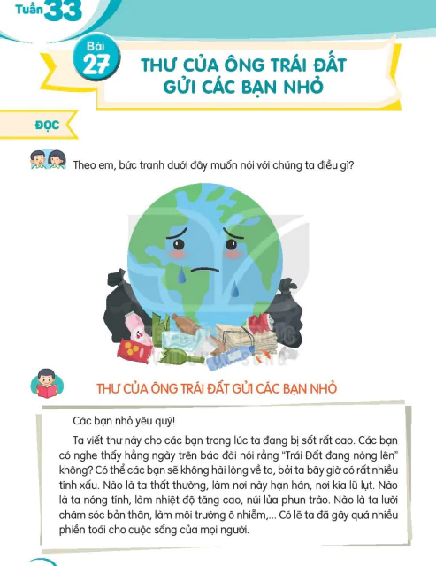 Bài 27: Thư của ông trái đất gửi các bạn nhỏ