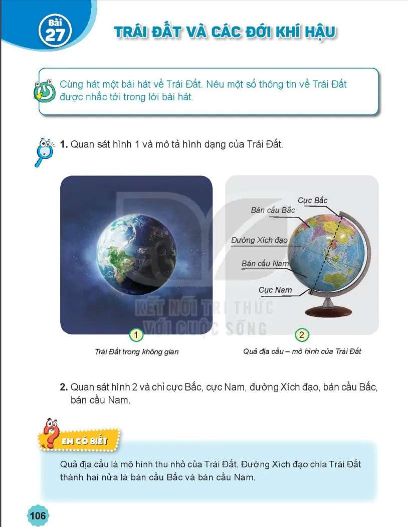 Bài 27: Trái Đất Và Các Đới Khí Hậu