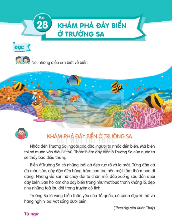 Bài 28: KHÁM PHÁ ĐÁY BIỂN Ở TRƯỜNG SA