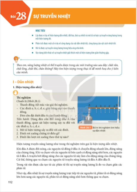 Bài 28 : Sự truyền nhiệt