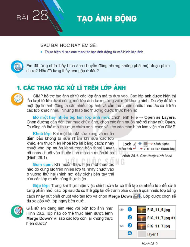 BÀI 28 TẠO ẢNH ĐỘNG