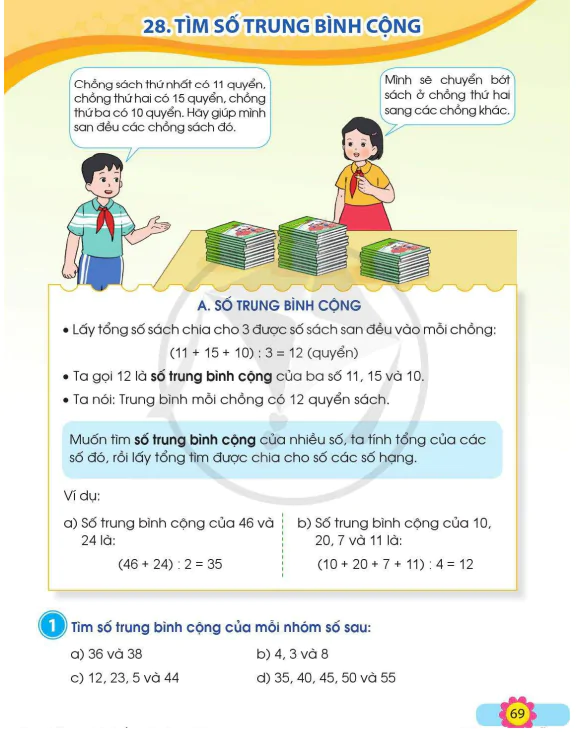 Bài 28: Tìm Số Trung Bình Cộng