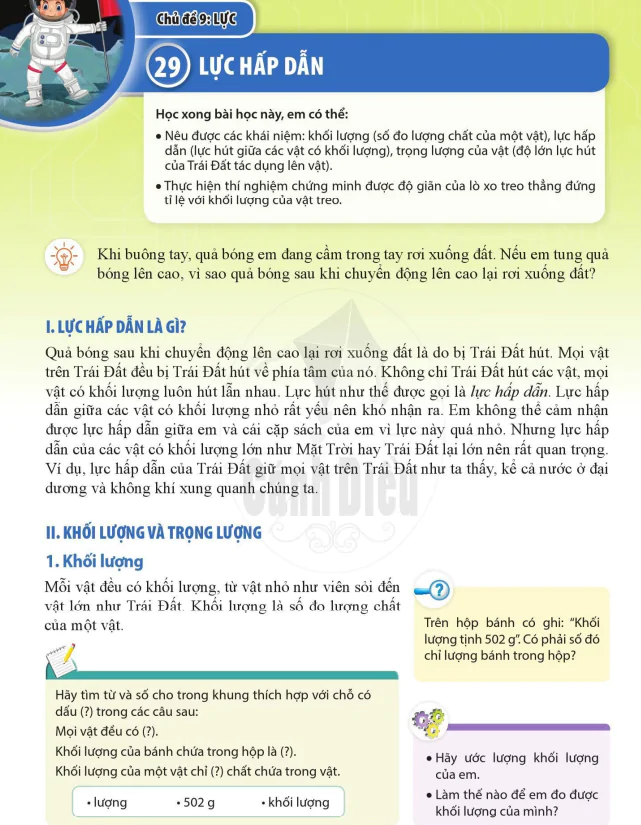 Bài 29. LỰC HẤP DẪN