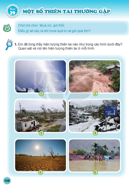Bài 29: MỘT SỐ THIÊN TAI THƯỜNG GẶP