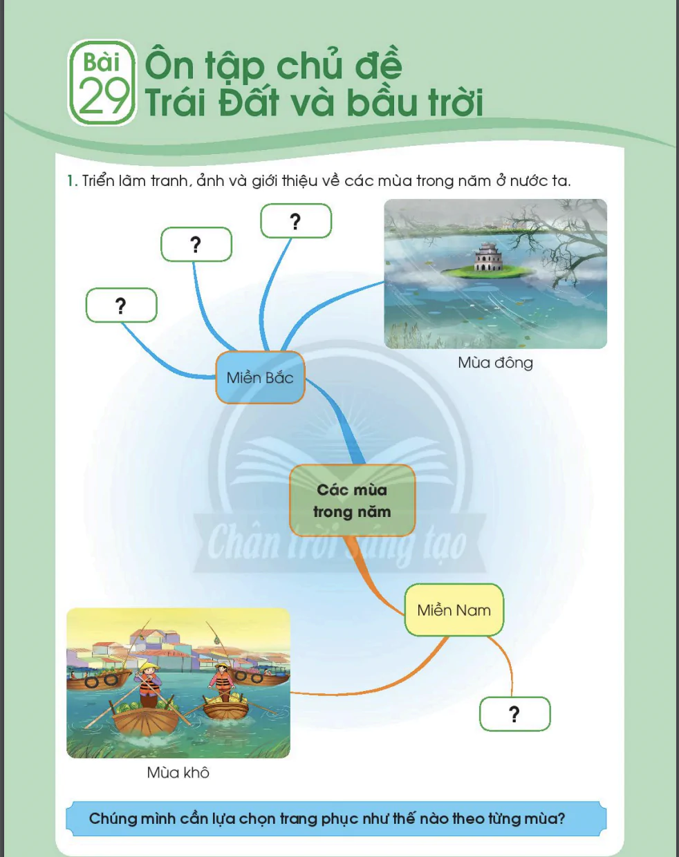 Bài 29: Ôn tập chủ đề Trái đất và bầu trời