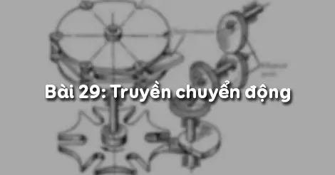 Bài 29. TRUYỀN CHUYỂN ĐỘNG