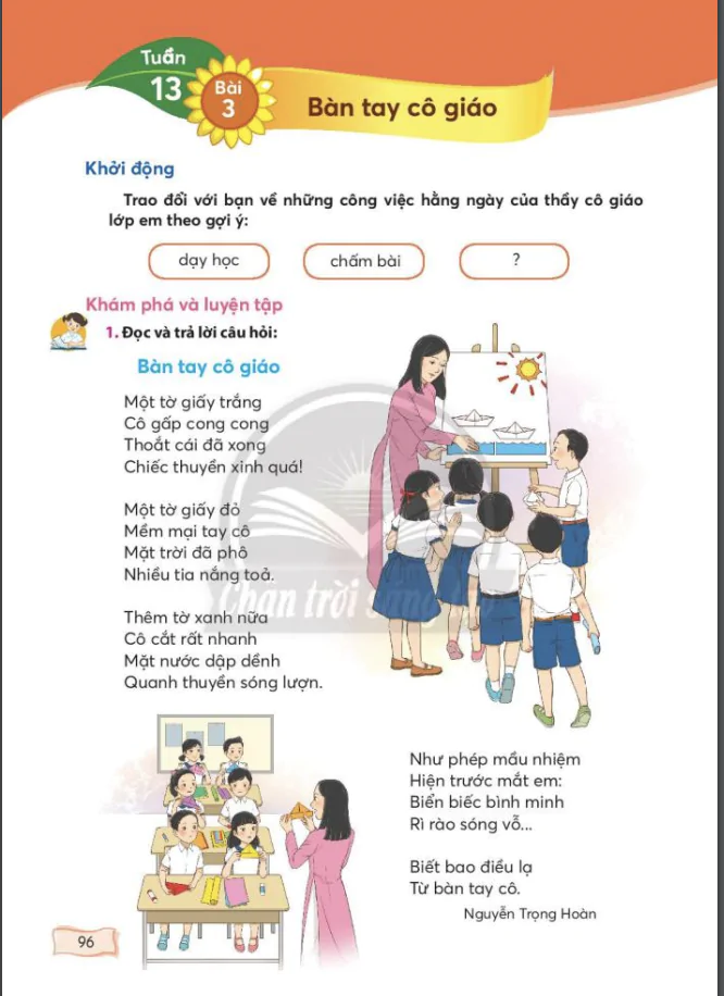 Bài 3: Bàn tay cô giáo