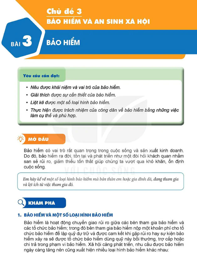 BÀI 3: BẢO HIỂM