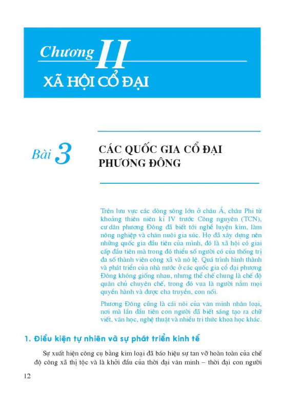Bài 3: Các quốc gia cổ đại phương Đông