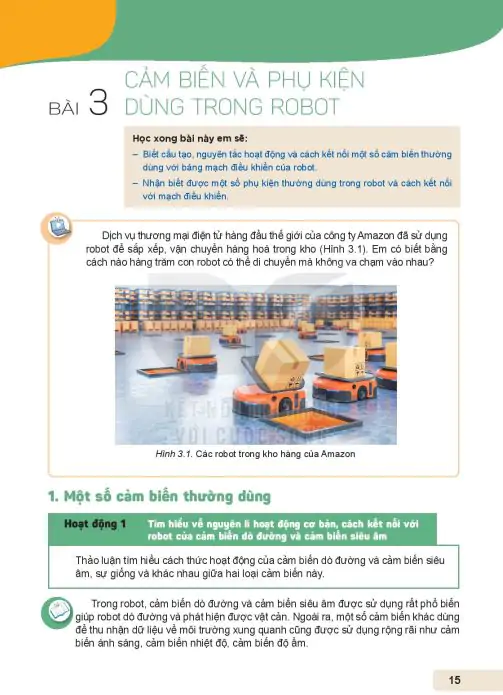 Bài 3: Cảm Biến Và Phụ Kiện Dùng Trong Robot
