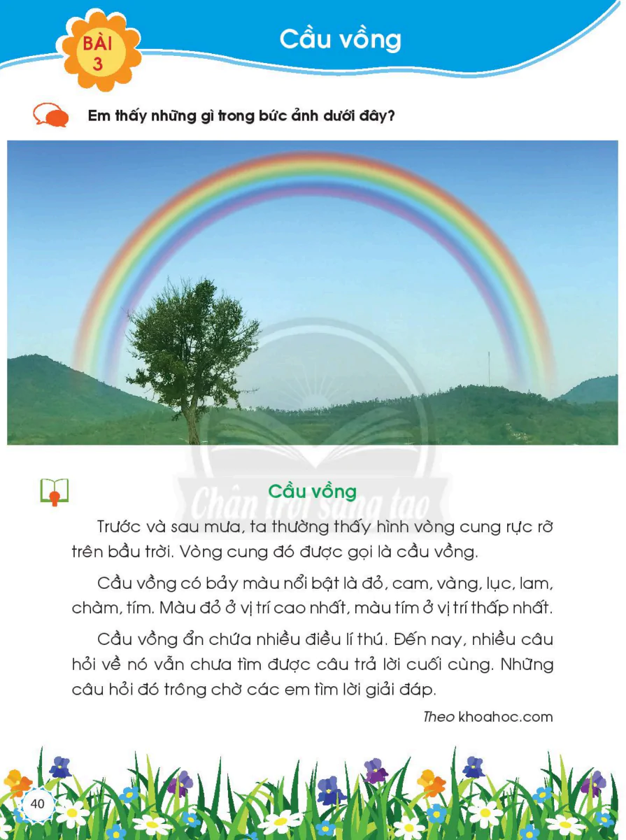 Bài 3: Cầu Vồng