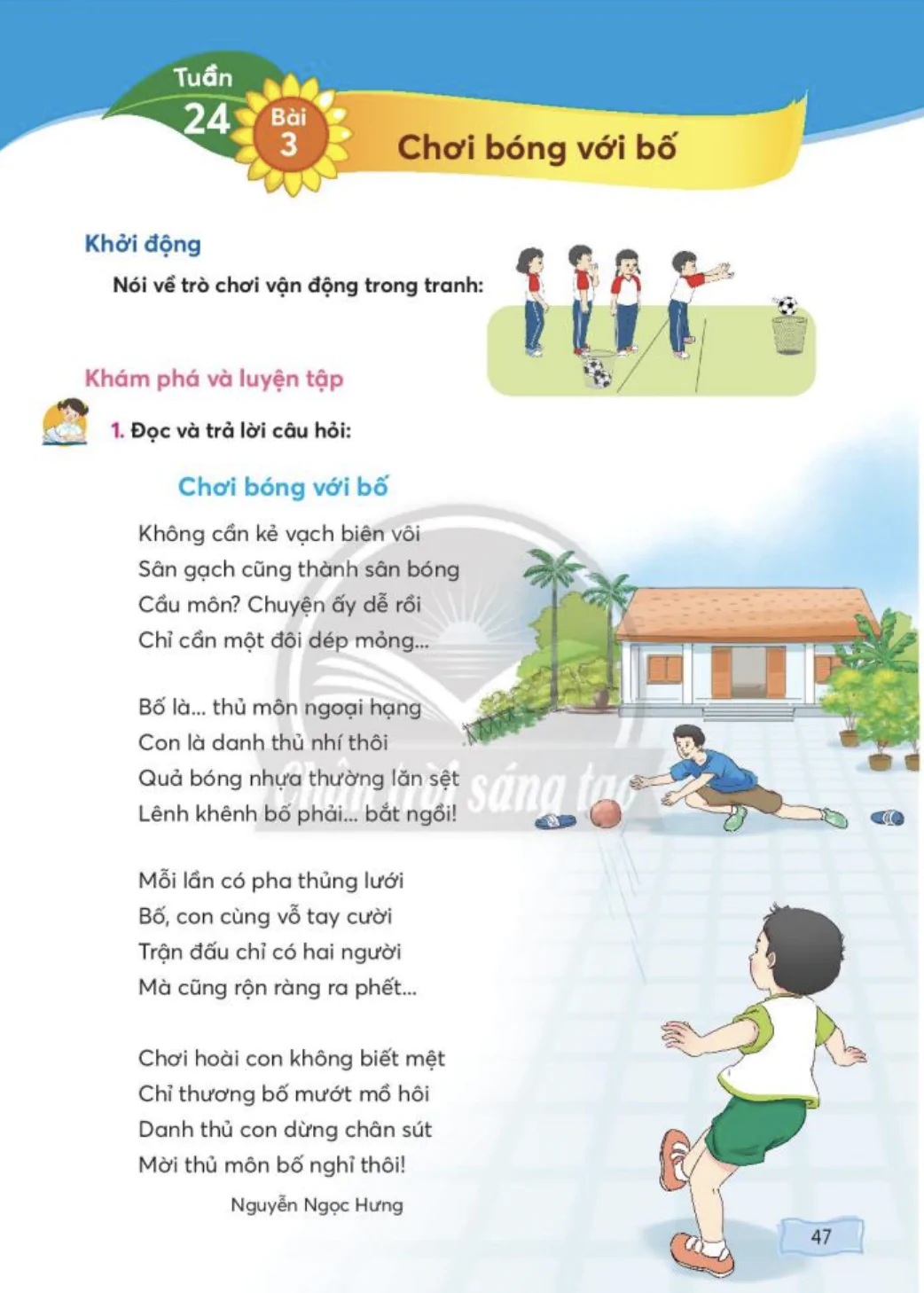 Bài 3: Chơi bóng với bố